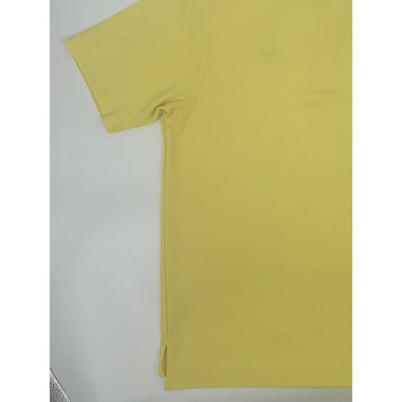 Men's Under Armour HeatGear Short Sleeve Polo Shirt Yellow XL - Picture 8 of 11